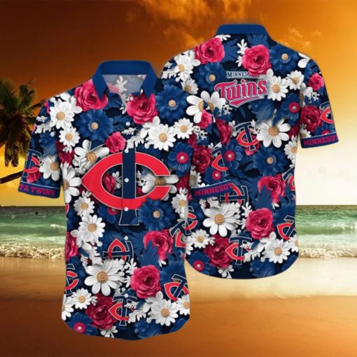 Minnesota Twins MLB Flower Hawaii Shirt And Tshirt For Fans, Summer Football Shirts NA49740