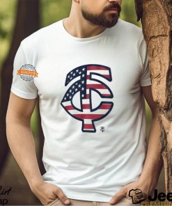 Minnesota Twins T C logo x Flag of the United States shirt