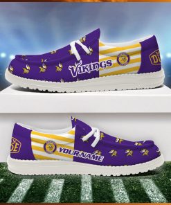 Minnesota Vikings 2024 Version Personalized Hey Dude Shoes