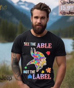 Minnesota Vikings Autism See The Able Not The Label Shirt