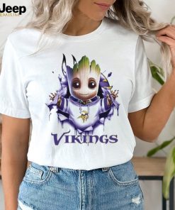 Minnesota Vikings Baby Groot Blood Inside Me Shirt