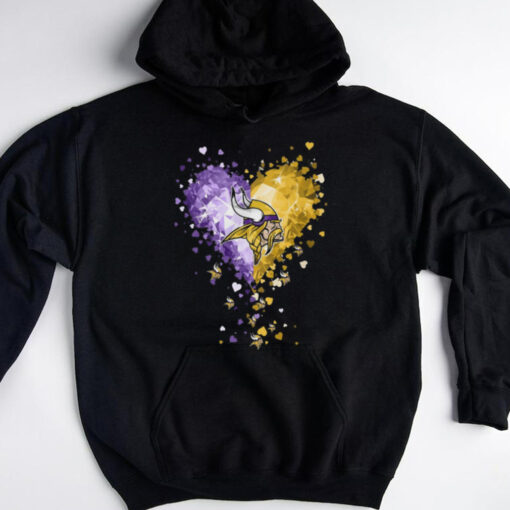 Minnesota Vikings Crystal Heart Shirt