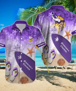 Minnesota Vikings Custom Name Street Style All Over Print Hawaiian Shirt