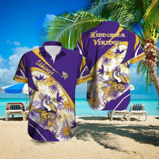 Minnesota Vikings Hawaiian Tracksuit Button Down Shirt Beach Shorts Swim Trunks