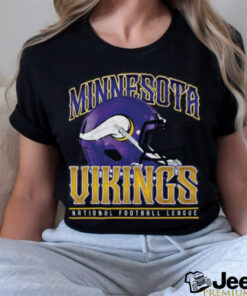 Minnesota Vikings Helmet Garment Dyed Heavyweight T Shirt