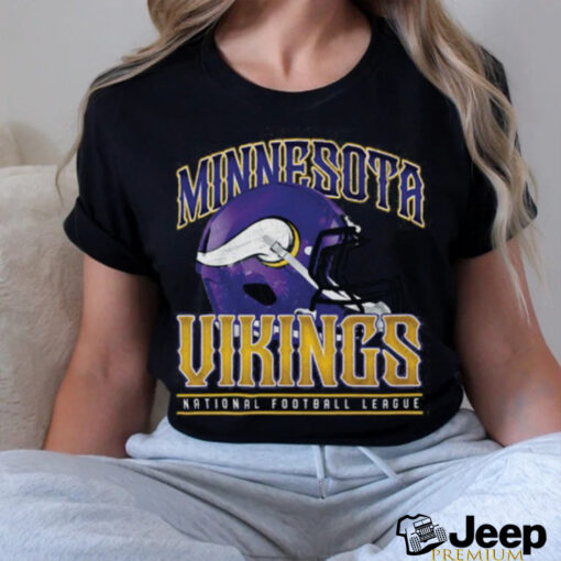 Minnesota Vikings Helmet Garment Dyed Heavyweight T Shirt