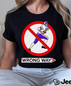 Minnesota Vikings Jim Marshall wrong way shirt