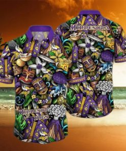 Minnesota Vikings NFL Flower Hawaii Shirt And Tshirt For Fans, Custom Summer Football Shirts NA49896