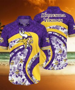 Minnesota Vikings NFL Hawaii Shirt Aloha Floral Tropical Pattern This Summer For Fan