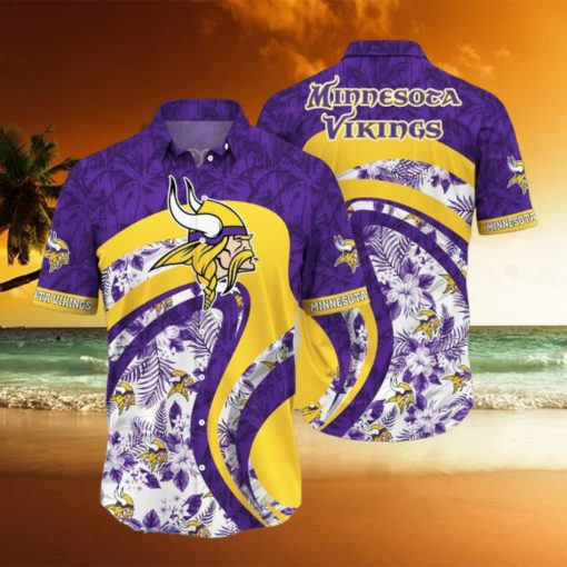 Minnesota Vikings NFL Hawaii Shirt Aloha Floral Tropical Pattern This Summer For Fan