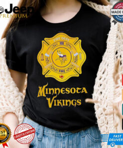 Minnesota Vikings shirt Firefighter Appreciation logo