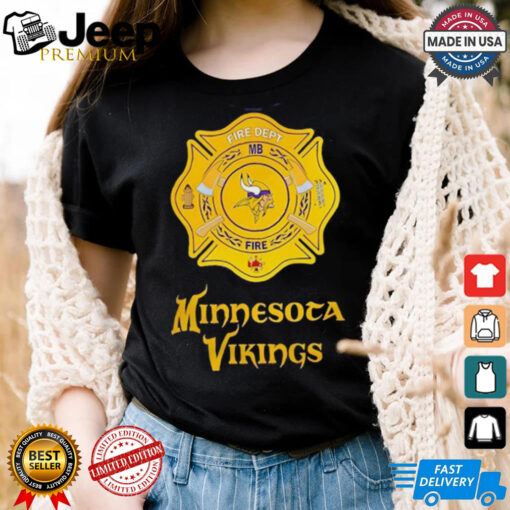 Minnesota Vikings shirt Firefighter Appreciation logo
