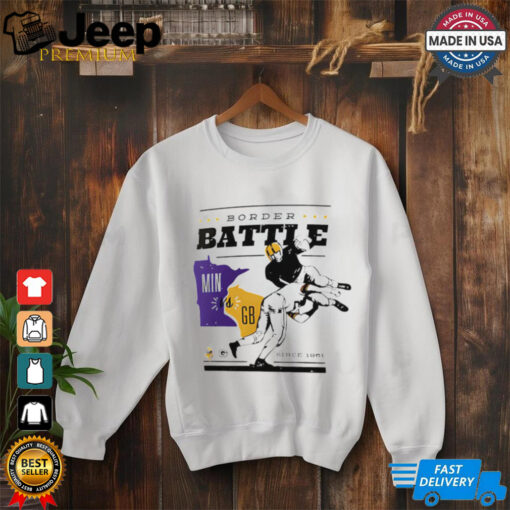 Minnesota Vikings vs Green Bay Packers Battle Border since 1961 shirt