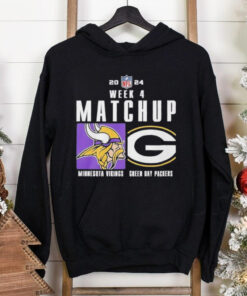 Minnesota Vikings vs Green Bay Packers NFL Week 4 Matchup 2024 shirt