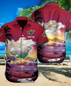 Minnesota Wild Custom Name Best Combo Full Printing Hawaiian Shirt