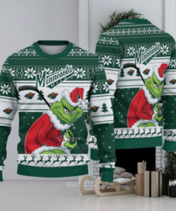 Minnesota Wild Grinch Christmas Ugly Sweater