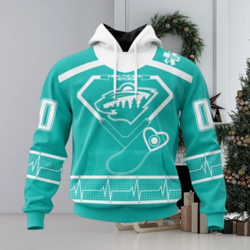 Minnesota Wild Hoodie Special Design Honoring Healthcare Heroes Hoodie