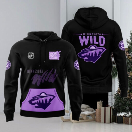 Minnesota Wild x Hockey Fights Cancer 2024 Hoodie