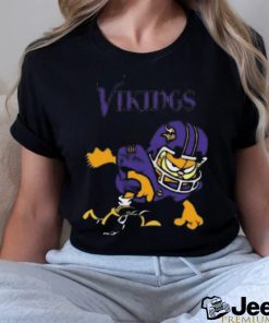 Minnesota vikings garfield cat grumpy football player shirt