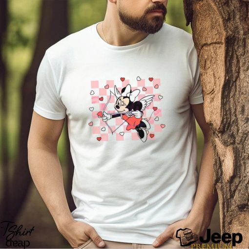 Minnie Checkered Disney Valentine Shirt
