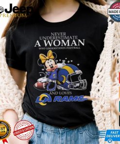 Minnie Mouse Los Angeles Rams Never Underestimate A Woman Understand Football Shirt