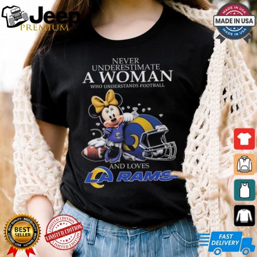 Minnie Mouse Los Angeles Rams Never Underestimate A Woman Understand Football Shirt