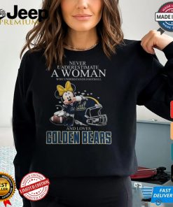 Minnie Mouse x California Golden Bears Never Underestimate A Woman Who Understands Football And Loves Shirt