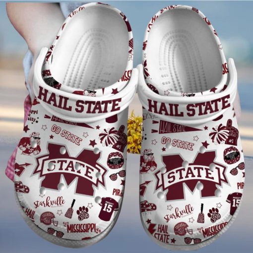 Mississippi State Bulldogs NCAA Sport Crocs Crocband Clogs Shoes Comfortable For Men Women and Kids – Footwearelite Exclusive