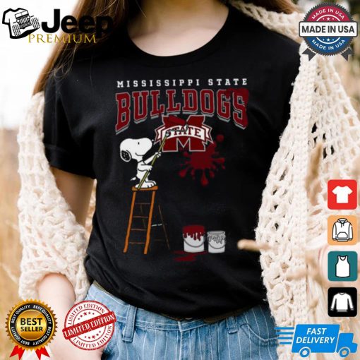 Mississippi State Bulldogs Snoopy Painting Shirt