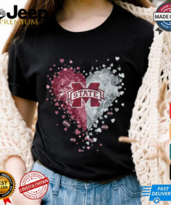 Mississippi State Crystal Heart Shirt