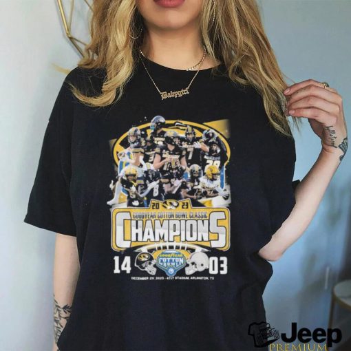 Missouri Tigers Football Team 2023 Goodyear Cotton Bowl Champions Shirt