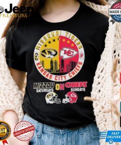 Missouri Tigers On Saturdays X Kansas City Chiefs On Sundays Shirt