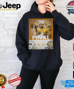 Missouri Tigers Win 30 27 Vanderbilt Football 2024 Game Day Final Score Shirt