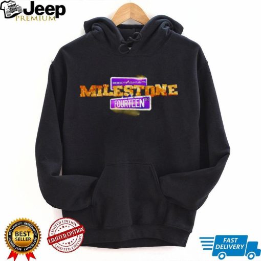 Mister 4th Row RMP Milestone 14 logo shirt