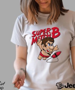 Mitch Buchannon from Baywatch in the style of Super Mario Bros 3 shirt