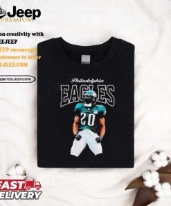 Mitchell & Ness Brian Dawkins Black Philadelphia Eagles Sideline Retired Player shirt