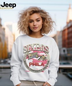 Mitchell & Ness Tan Philadelphia 76ers Hardwood Classics Vintage Soul Crown Jewels T Shirt