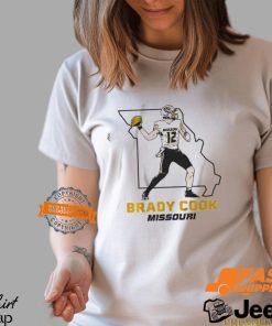 Mizzou Football Brady Cook State Star Pose Shirt