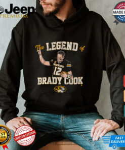 Mizzou Football The Legend Of Brady Cook T Shirt