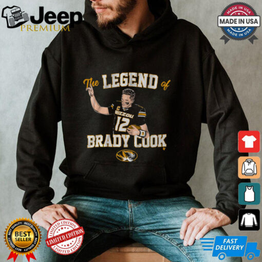 Mizzou Football The Legend Of Brady Cook T Shirt