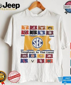 Mizzou Tigers Sec Conference Flags Toughest In The Land T shirt