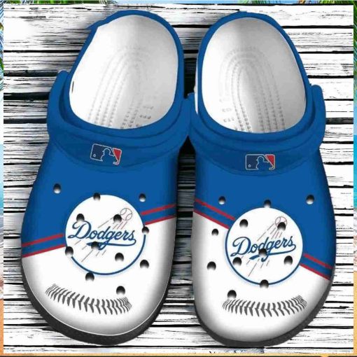 Mlb Los Angeles Dodgers White Blue Crocs