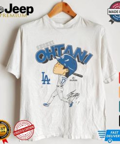 Mlb los angeles dodgers shohei ohtani white short sleeve t shirt