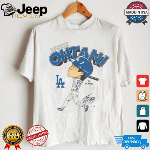 Mlb los angeles dodgers shohei ohtani white short sleeve t shirt