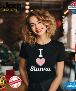 Monaleo Wearing I Love Stunna Shirt