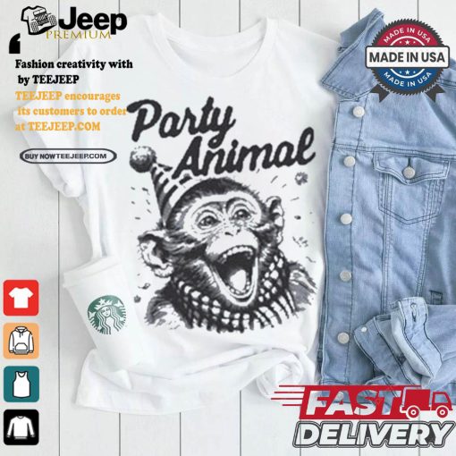 Monkey Party Animal T shirt