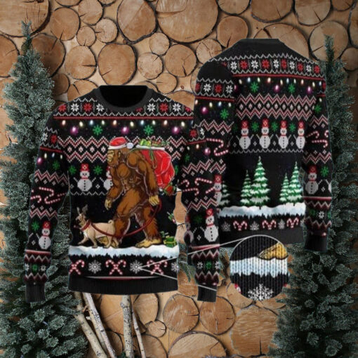 Monster Sasquatch Christmas Shirt, Camping Shirt, Best Gift For Christmas, Bigfoot Ugly Christmas Sweater