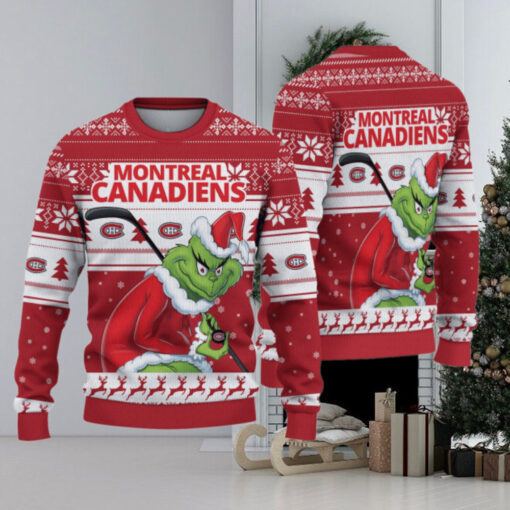 Montreal Canadiens Grinch Christmas Ugly Sweater