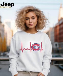 Montreal Canadiens Heartbeat T Shirt, Heartbeat Hockey 2024 Shirt