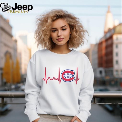 Montreal Canadiens Heartbeat T Shirt, Heartbeat Hockey 2024 Shirt